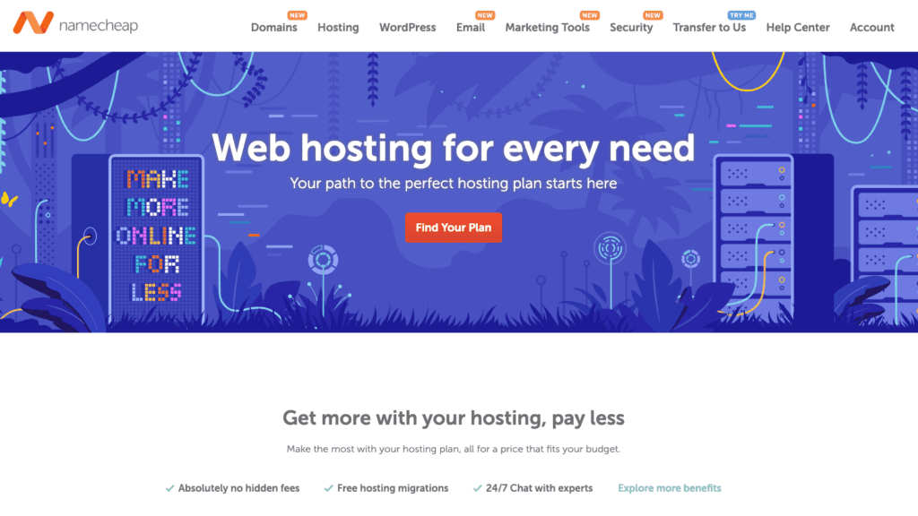 Web Hosting - Your Path to the Perfect Hosting Plan - Namecheap